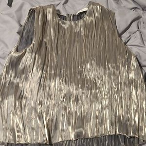 Vince. Metallic top